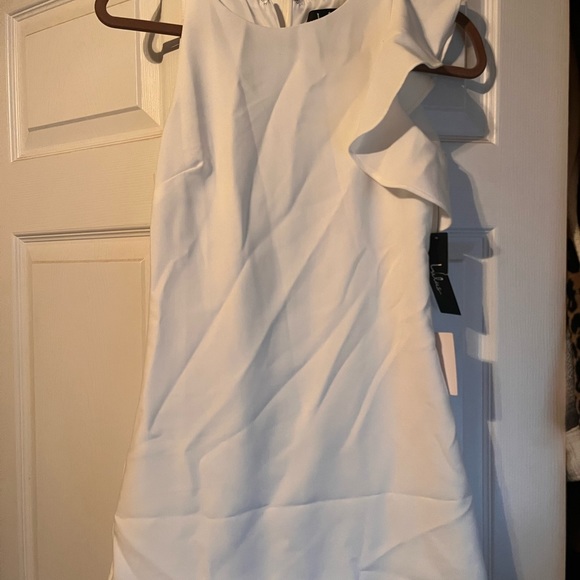 Lulus White One Shoulder Dress - Picture 4 of 7